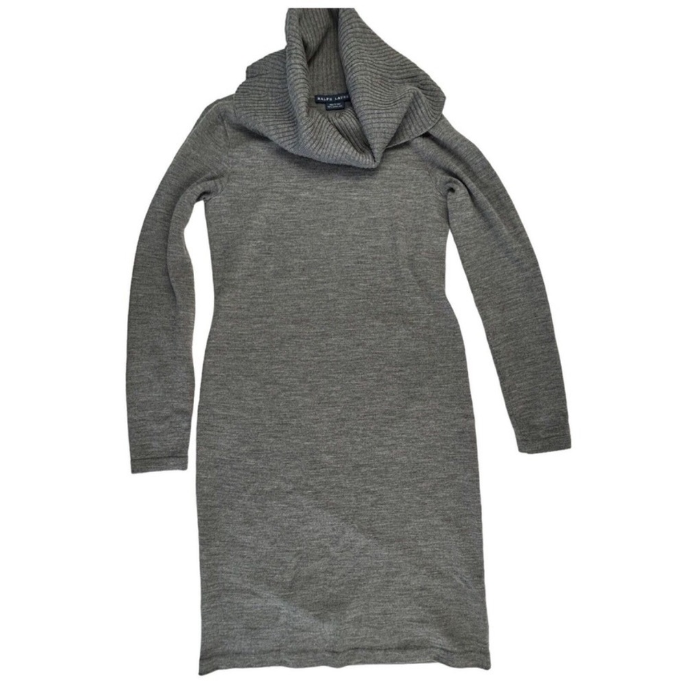 Ralph Lauren Wool cowl neck dress